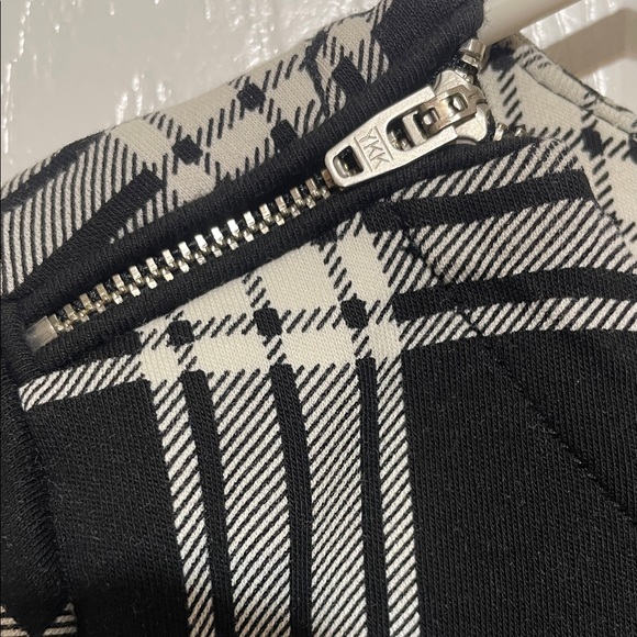 Talbots Shift Dress -Black and White Plaid with Elbow Length Sleeve - Lp - Picture 3 of 13